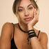 Noir x Gunmetal | Liens Kismet | Collier ras du cou